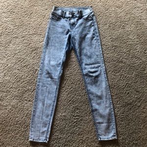 New York & Company High Waist Acid Wash Jeggings
